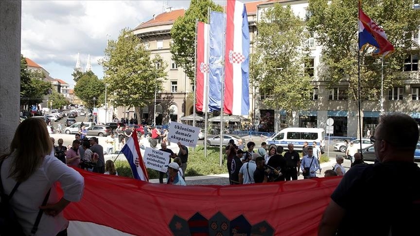Croatians take to streets to protest against government