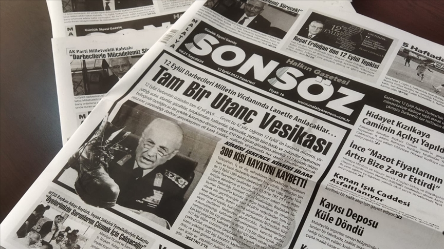 Malatya'nın ilk renkli gazetesi, 22 yıldır 12 Eylül'de siyah-beyaz basılıyor