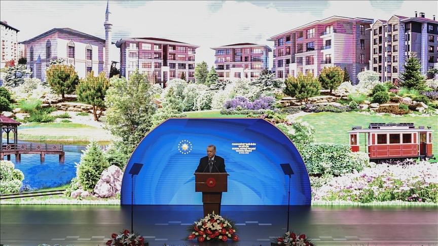 Erdogan: "Entre 2023 et 2028, notre objectif est de construire 500 mille logements sociaux"