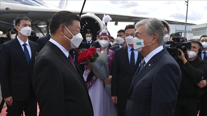 Chinese president lands in Kazakhstan, 1st time out of China since January 2020