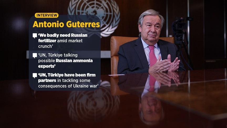 'We badly need Russian fertilizer amid market crunch': UN chief
