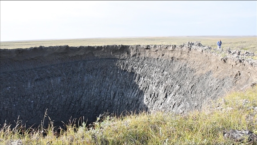 Methane blowout craters in Siberia are ‘canary in a coal mine for global climate’