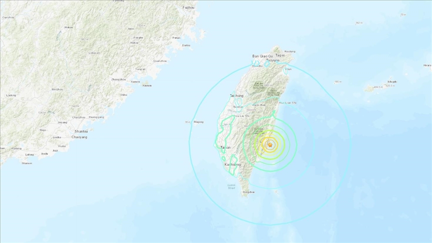 Servicio Geológico de Estados Unidos: Terremoto de magnitud 6,5 sacude la costa este de Taiwán