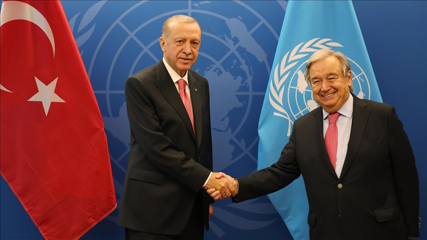 Президент Эрдоган встретился с Генсеком ООН Гутерришем
