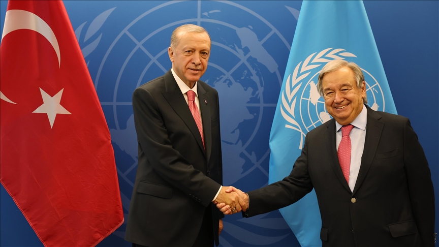 President Erdogan of Türkiye meets UN chief in New York