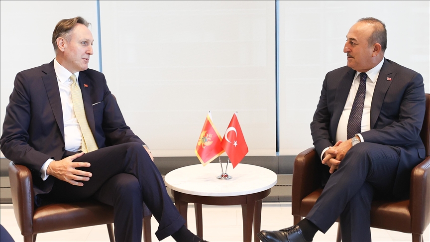 Turkish foreign minister meets Montenegrin, Bulgarian counterparts in New York