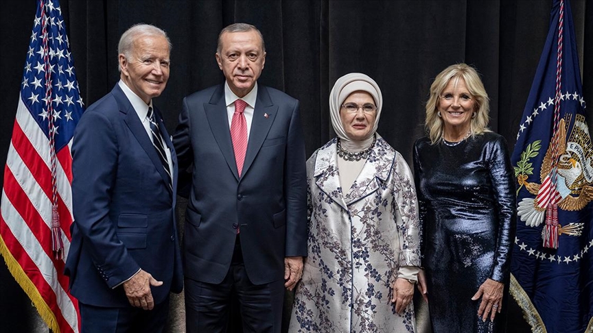 Cumhurbaşkanı Erdoğan, ABD Başkanı Biden'ın liderler onuruna verdiği yemeğe katıldı