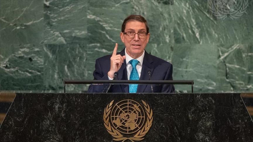 Cuba calls for end to US embargo in speech at UN General Assembly
