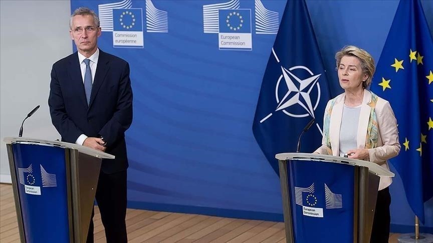 NATO, EU chiefs hold talk on war in Ukraine