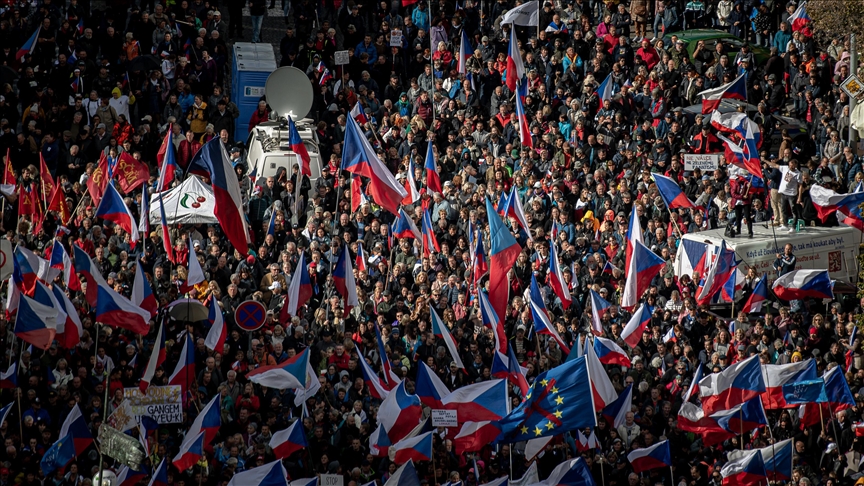 Anti-government protest held in Czech Republic