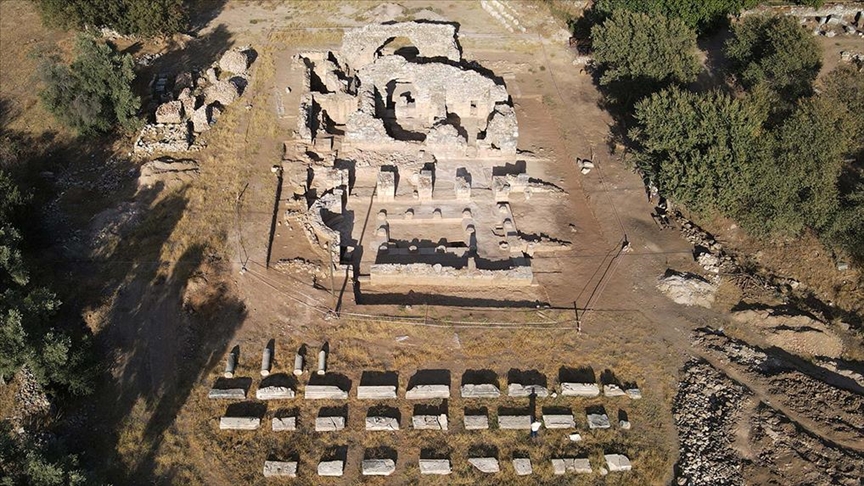 Euromos Antik Kenti'ndeki Geç Roma Hamamı turizme kazandırıldı