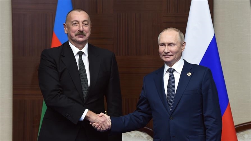 В Астане состоялась встреча президента Азербайджана Ильхама Алиева и  президента России Владимира Путина