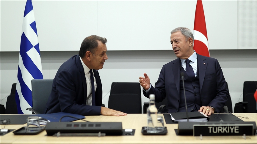 Turkish, Greek Defense Ministers Meet In Brussels