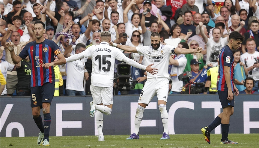 Ver: El Clásico, Real Madrid 3 - 1 Barcelona (2022/23) em Direto