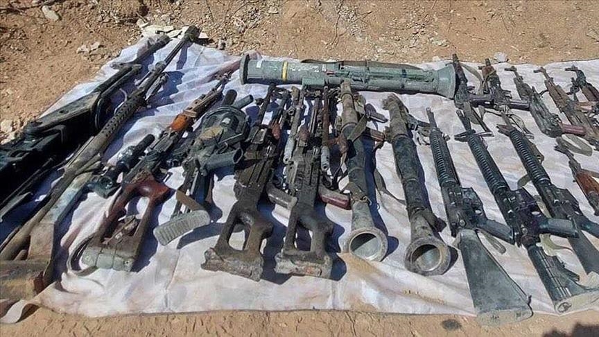 تركيا.. ضبط 1043 قطعة سلاح لإرهابيين شمالي العراق