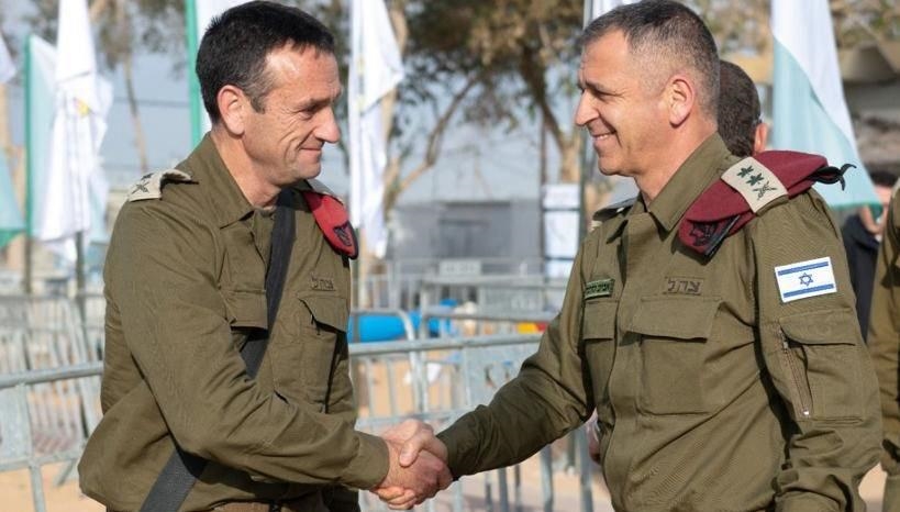 El jefe del Estado Mayor de la Defensa de las Fuerzas de Defensa de Israel felicita a su sucesor