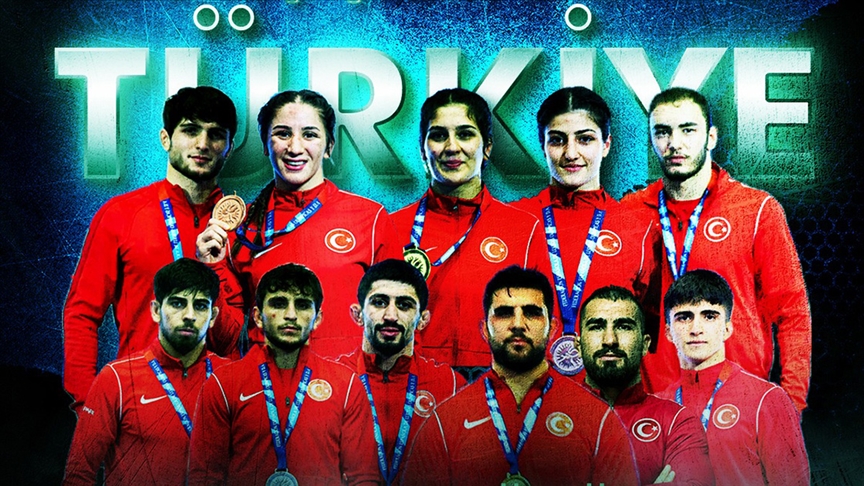 Milli güreşçilerden 23 Yaş Altı Dünya Şampiyonası'nda tarihi başarı