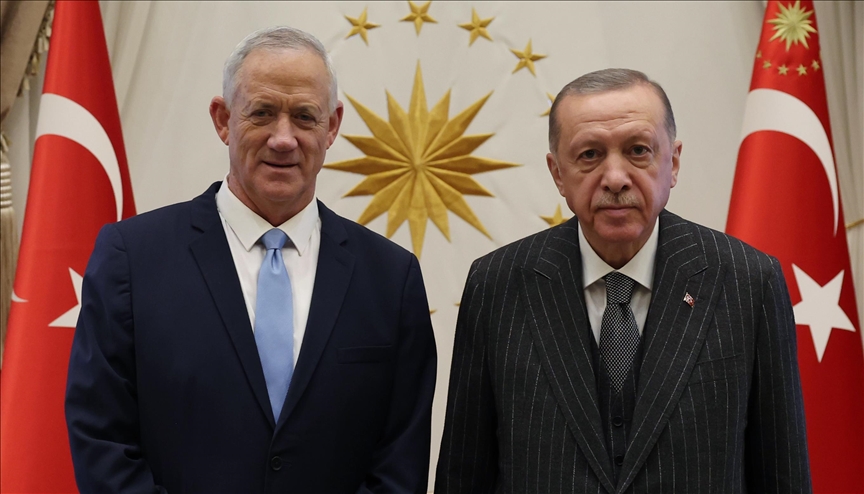 Президент Эрдоган принял министра обороны Израиля Бени Ганца