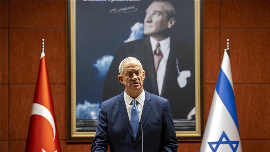 İsrail Savunma Bakanı Gantz: Türkiye ilişkilerimizi geliştirebileceğimiz küresel bir aktör