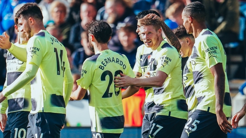 Premier Lig'de Manchester City, Leicester City deplasmanında kazandı