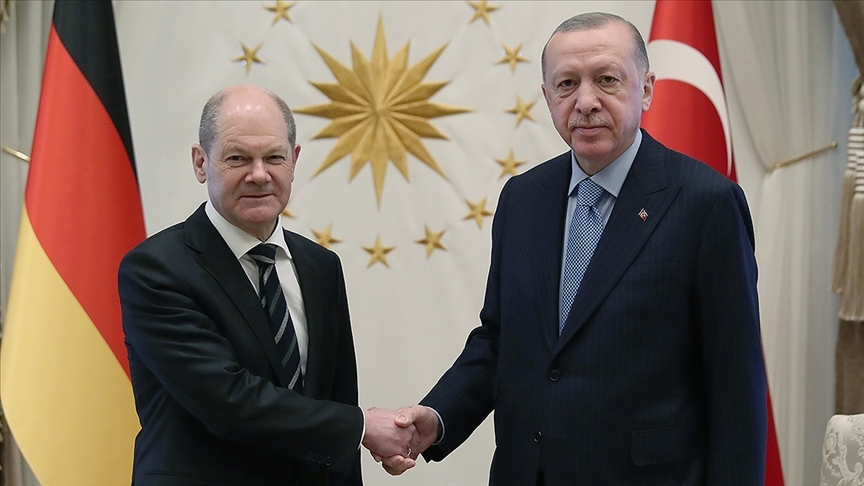 Cumhurbaşkanı Erdoğan, Almanya Başbakanı Scholz ile telefonda görüştü