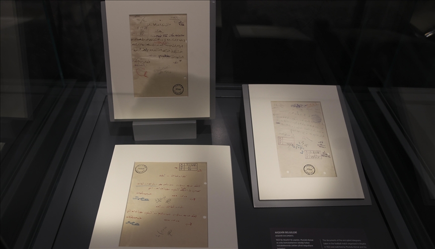 Türk Futbol Tarihi Sergisi'nde, Büyük Taarruz'un şifreli telgrafları da yer alıyor