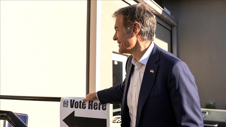 US midterm elections: Dr. Oz casts vote in Pennsylvania Senate race