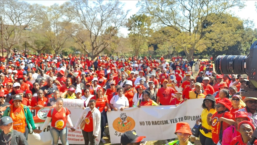 Hundreds of public sector workers go on strike in South Africa