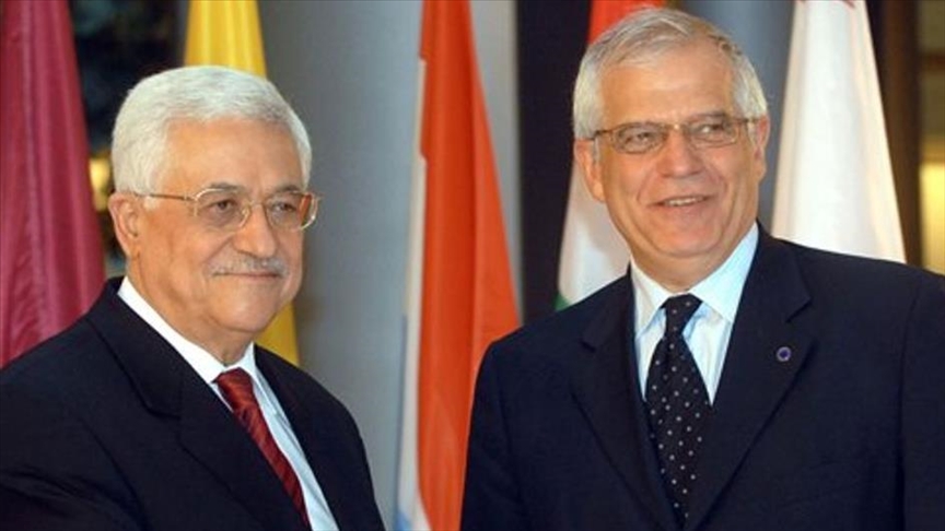 رام الله.. عباس يطلع بوريل على ممارسات إسرائيل