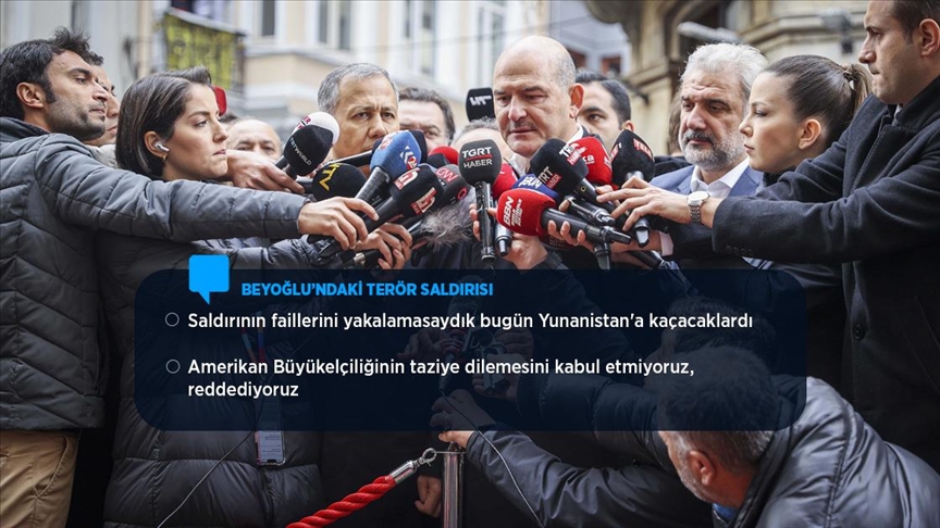 İçişleri Bakanı Soylu: İstanbul'daki terör saldırısını tertipleyeni de yakaladık