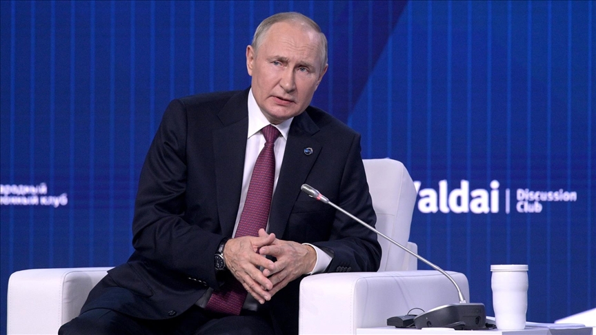 Putin says state destabilization begins with history distortion