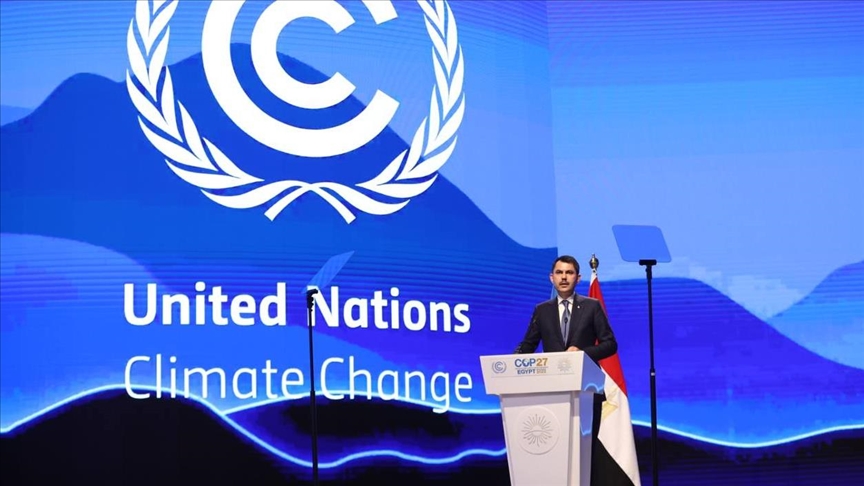 Turkish environment minister taking part in UN climate change conference