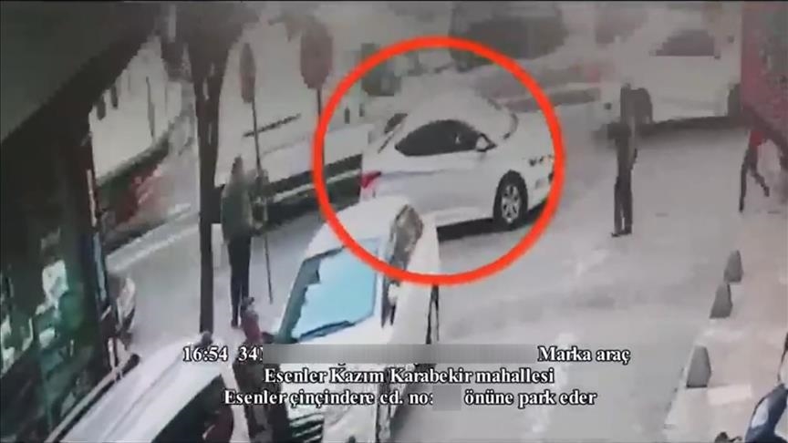 مشاهد جديدة لمغادرة الإرهابية أحلام البشير مكان تفجير إسطنبول
