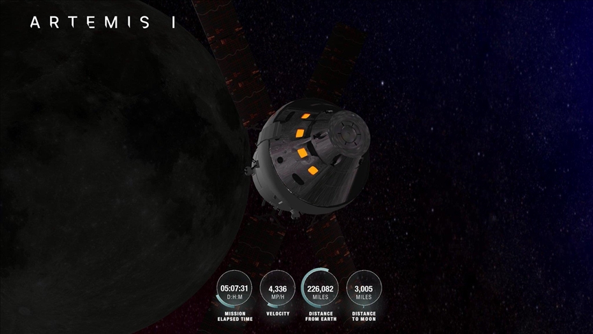 ناسا: كبسولة أوريون تصل أقرب نقطة للقمر 