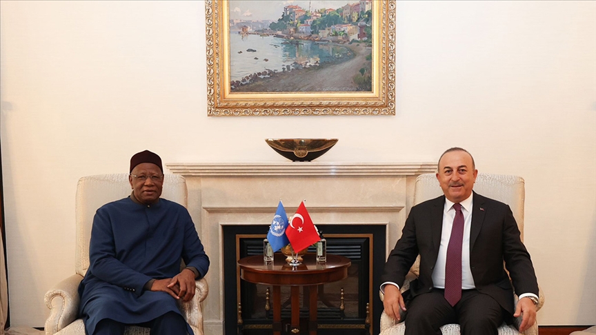 Dışişleri Bakanı Çavuşoğlu, BM Libya Özel Temsilcisi Bathily'i kabul etti 