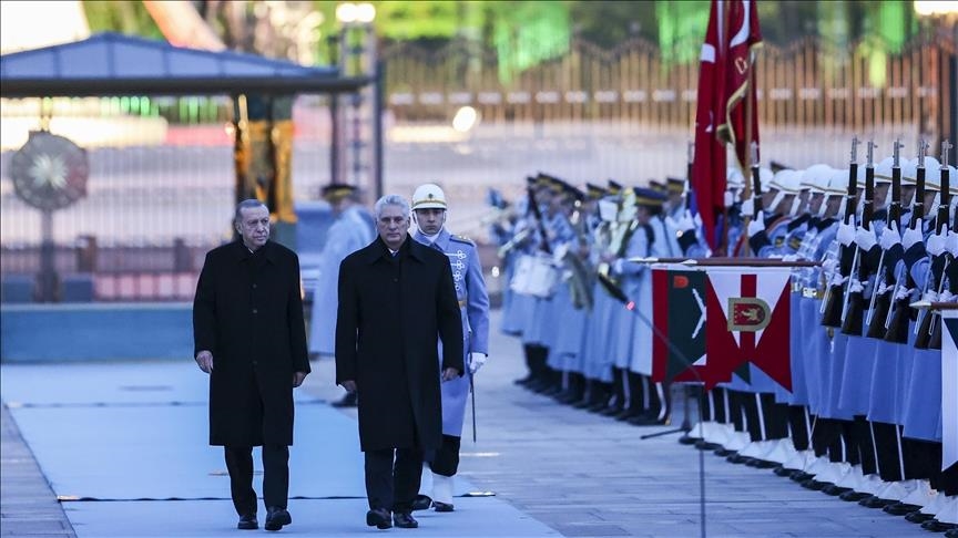Turkish, Cuban presidents meet in Ankara for talks