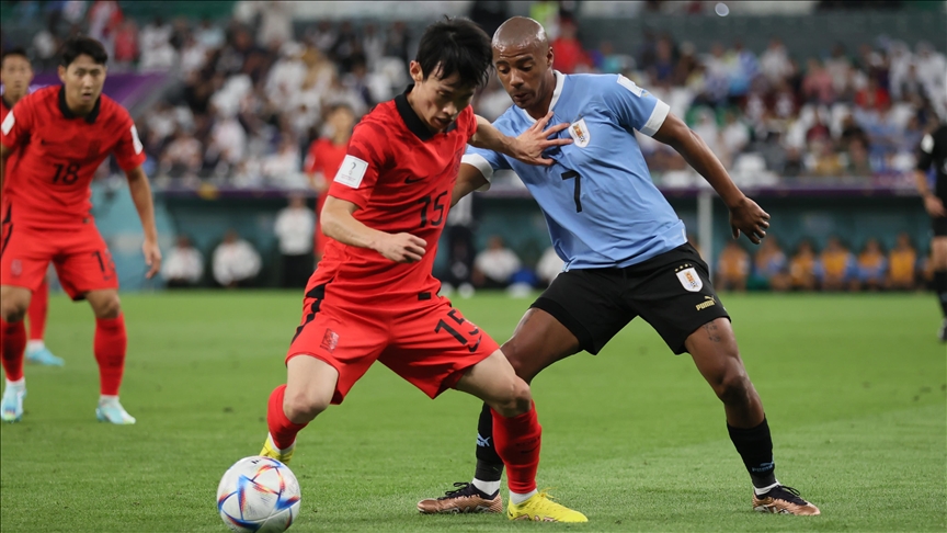乌拉圭 VS 韩国 世界杯 H 组互交白卷