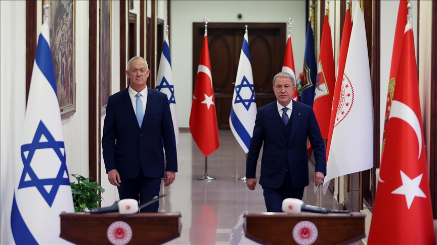 Turkish defense chief thanks outgoing Israeli minister for efforts to restore relations