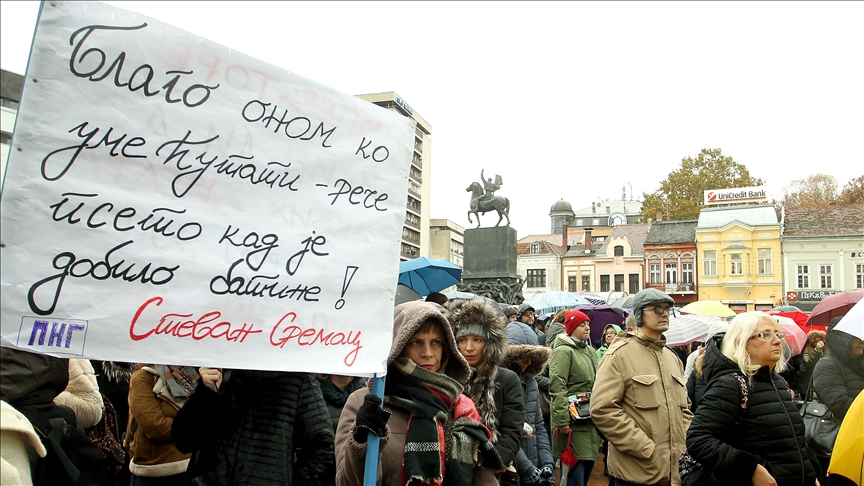 Teachers in Serbia protest against school violence