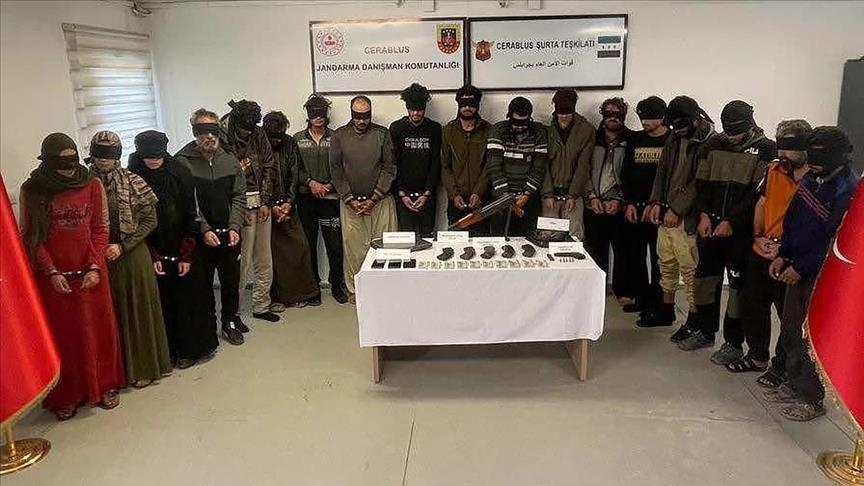 Türkiye arrests 18 YPG/PKK, Daesh/ISIS terrorists in northern Syria