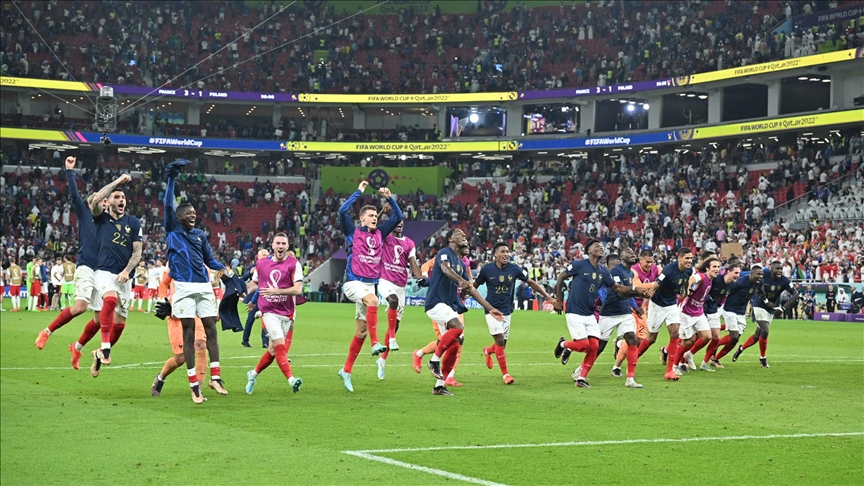 法国淘汰波兰晋级世界杯四分之一决赛