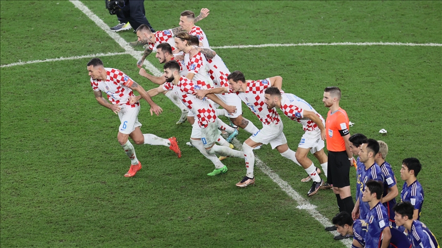 Japonya'ya penaltılarda üstünlük kuran Hırvatistan, Dünya Kupası'nda çeyrek finale yükseldi