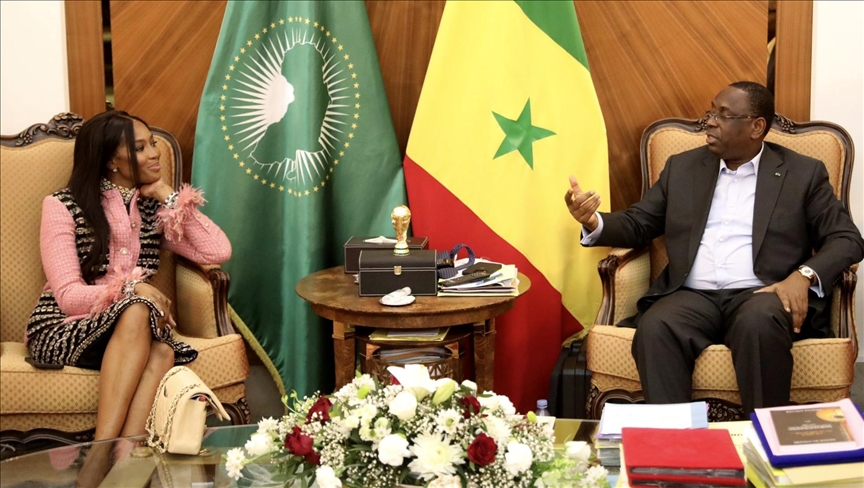 Senegalski predsjednik Sall primio manekenku Naomi Campbell