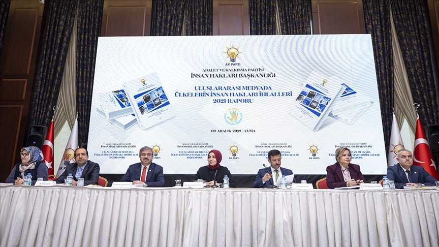 AK Parti "Uluslararası Medyada Ülkelerin İnsan Hakları İhlalleri 2021 Raporu"nu tanıttı