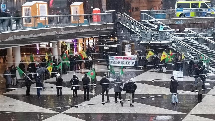 Supporters of PKK terrorist group hold illegal demonstration in Swedish capital Supporters of PKK terrorist group hold illegal demonstration in Swedish capital