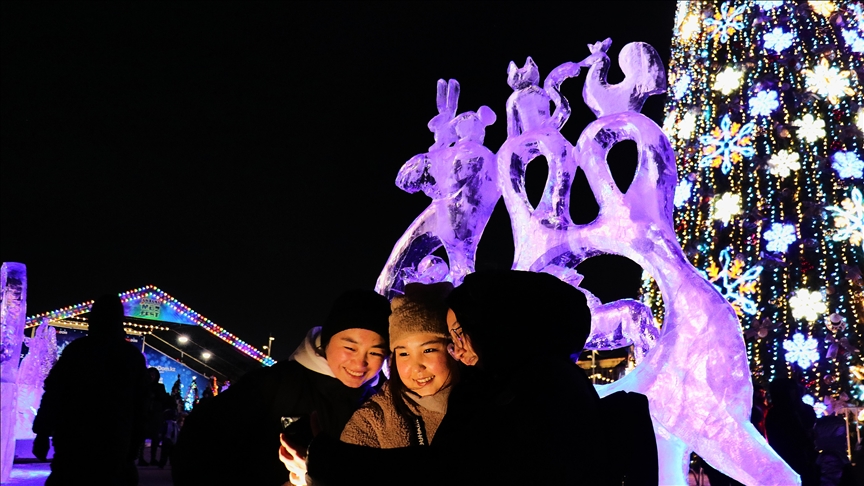 В Казахстане начался фестиваль ледяных скульптур «Astana Ice Festival»