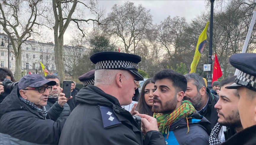 Terrorist PKK supporters disturb peace in London