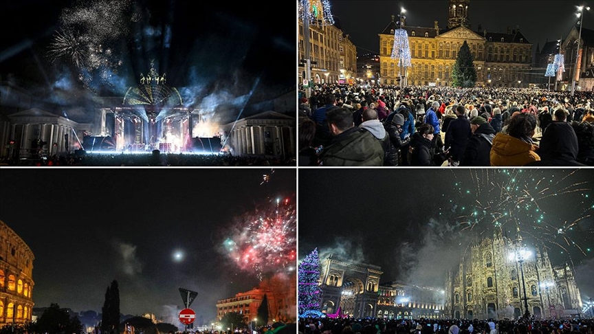 Како измина новогодишната ноќ во градовите низ Европа