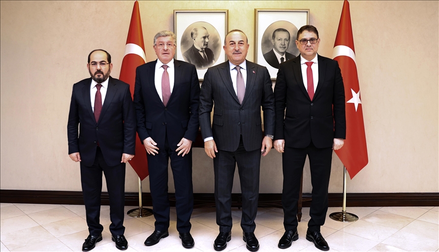 دیدار وزیر خارجه ترکیه با سران اپوزیسیون سوریه
