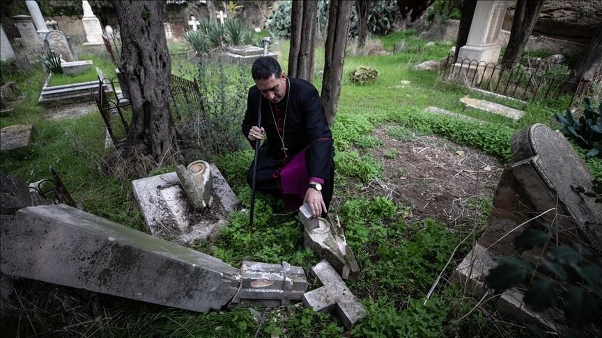 Palestinos condenan ataque de colonos de Israel contra cementerio cristiano en Jerusalén